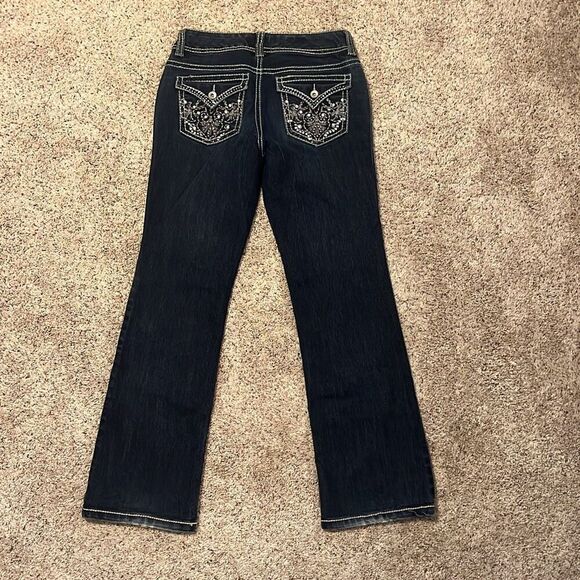 Nine West Thick Stitch Flap Pocket Bootcut Jeans Size 4 - Picture 2 of 7